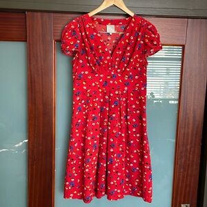 Hi there by Karen walker red floral dress